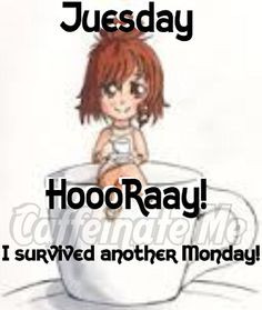 Hooray! I survived another Monday! More