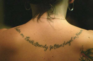 Memorial to my sister tattoo