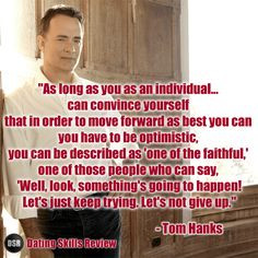 Move Forward, Celebrities Quotes, Tom Hanks, Moving Forward