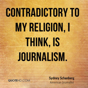 Sydney Schanberg Religion Quotes