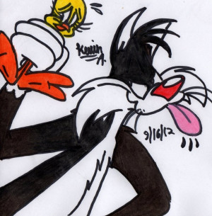 Sylvester And Tweety Cagey