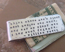 Popular items for quote money clip