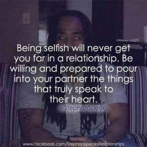 Being Selfish