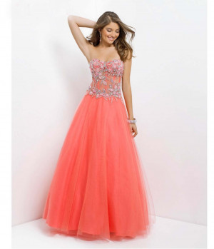 peach prom dresses 2014