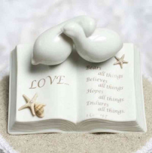 Love-Verse-Bible-with-Doves-and-STARFISH-BEACH-Accents-Wedding-Cake ...