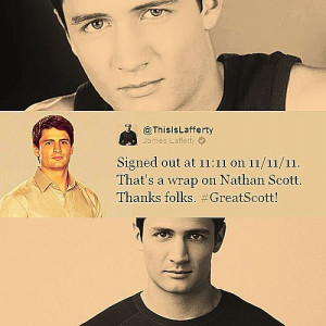 Tree Hill James Lafferty, Nathan Scott quote: One Tree, Scott Quotes ...