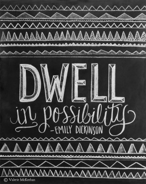 ... Print Emily Dickinson Quote by LilyandVal on Etsy, $24.00