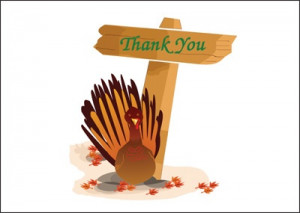 Thanksgiving Thank You Card