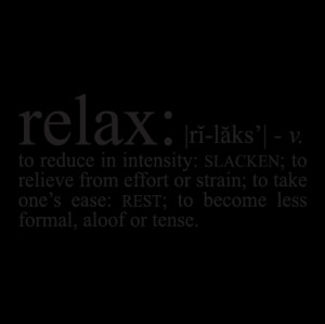 Relax Definition Wall Quotes™ Decal