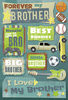 ... Design - Brothers Collection - Cardstock Stickers - Forever My Brother