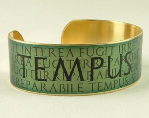 ... Carpe Diem Quote Roman Poet Horace Latin Brass Cuff Bracelet pictures