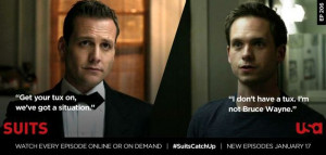 Harvey Specter (Gabriel Macht)& Mike Ross (Patrick J. Adams) Suits