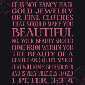 Girls Beauty Within Word Art Print Pink Custom Colors Bible Verse ...