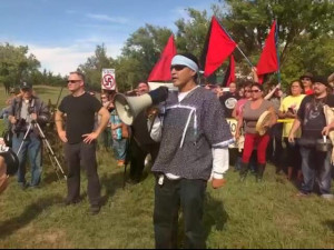 ... Dakota Town Sent Running by Native American and Anti-Fascist Activists