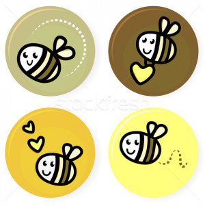 Cute Bee Outline