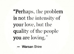 Quality over intensity quote