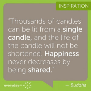 How do you share your happiness?