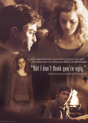 Harry, you’re worse than Ron . . . well, no, you’re not,” she ...