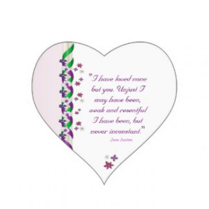 Jane Austen Persuasion Quote Stickers