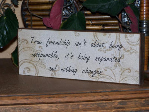 Wood Decoupage Sign, True Friendship Bridesmaid Quote, Home Decor ...