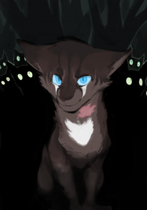 really late halloween hawkfrost + his posse of ghost cats