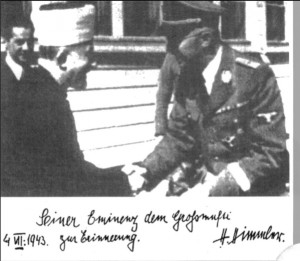 Screenshot showing a photo of Haj Amin al-Husseini meeting SS leader ...