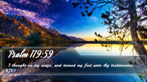 Psalm 119:59 - Bible Verse Quote by bible-quote