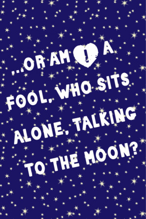 Description: Bruno Mars- Talking to the Moon