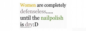 Women are defenseless {Funny Quotes Facebook Timeline Cover Picture ...
