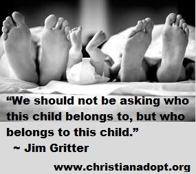 We should not be asking who this child belongs to, but who belongs to ...
