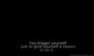 depression self harm cutting triggers