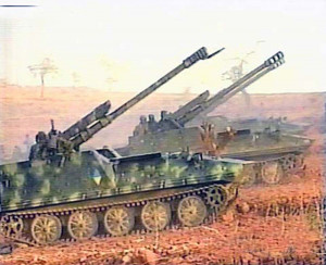 The shelling as reported by the Chinese CCTV