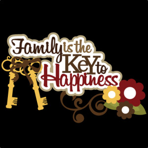 Family Is The Key To Happiness SVG scrapbook title family svg ...