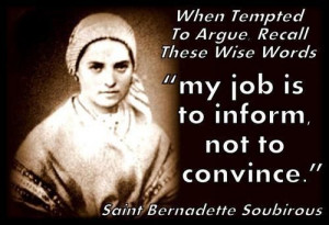 St. Bernadette Quote