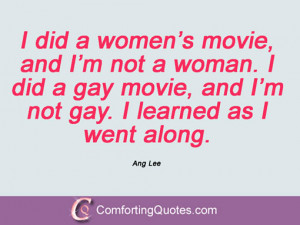 Ang Lee Quotes And Sayings