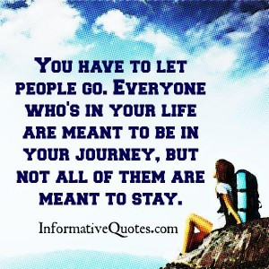 You have to let people go