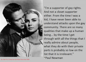 Paul Newman on Gay Rights