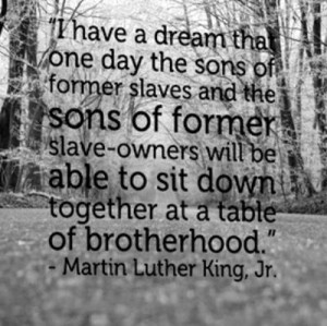 ... slaves and the sons of former slave-owners will be able to sit down