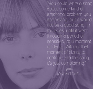 You could write a song about some kind of emotional problem you are ...