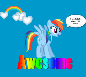 Rainbow Dash is awesome - My Little Pony Friendship is Magic Fan