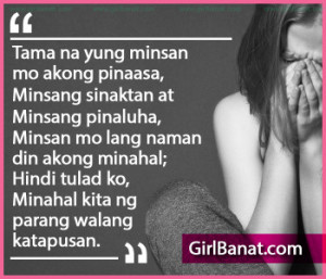 Tagalog Break-Up Quotes to Mend your Broken Hearts