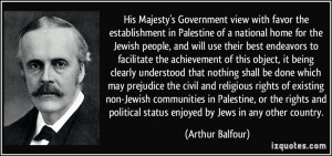 ... rights of existing non-Jewish communities in Palestine, or the rights