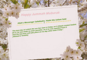 Jumma Mubarak Wallpaper with Quote