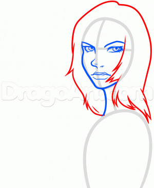 how to draw johanna mason from catching fire step 5