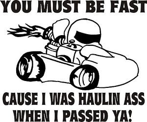 Details about Kart Racing Vinyl Funny Decal Go Kart Racing Sticker NEW