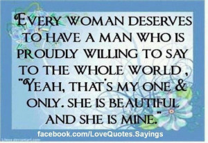 What every woman deserves...