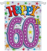 60th birthday party 60th birthday pvc bunting 12ft 60th birthday ...
