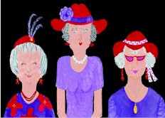 Here are some wonderful ladies from the Red Hat Society. It may indeed ...