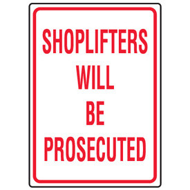 ... Signs / Shoplifting Signs - Shoplifters Will Be Prosecuted