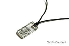 Recycled Glass Jewelry, OOAK Necklace made from a Recycled Absolut ...